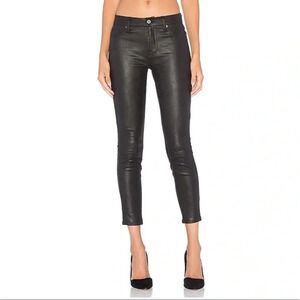 7 For All Mankind Knee Seam Skinny in Black