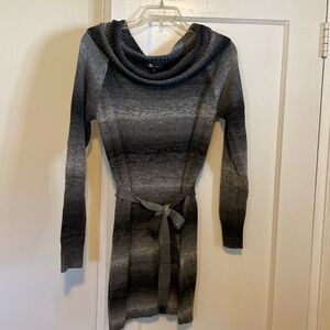 🎀 5/$20 🎀 AB Studio grey cowl neck belted sweater or sweater dress size M