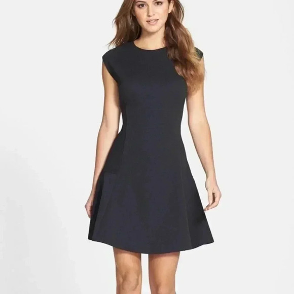 Halogen Dresses | Halogen Xs Fit and Flare Dress | Color: Black | Size: Xs - Picture 1 of 10