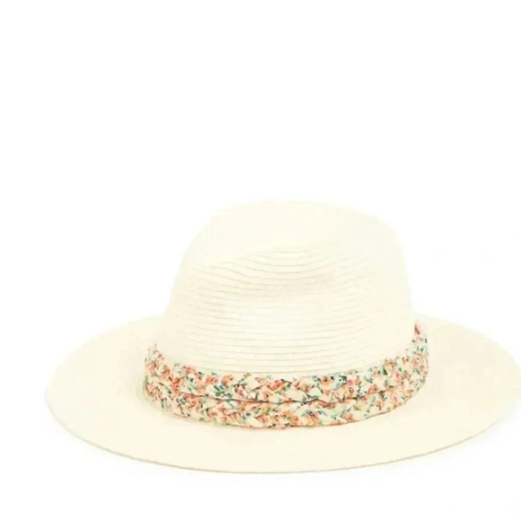 MELROSE AND MARKET Braided Trim Panama Hat - Picture 1 of 8