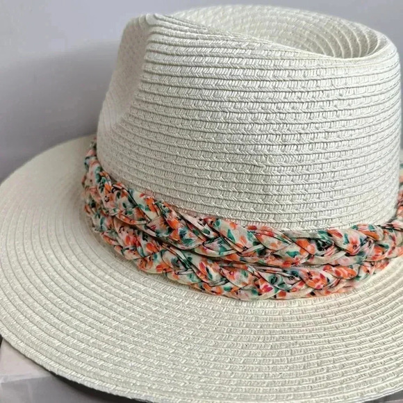 MELROSE AND MARKET Braided Trim Panama Hat - Picture 5 of 8