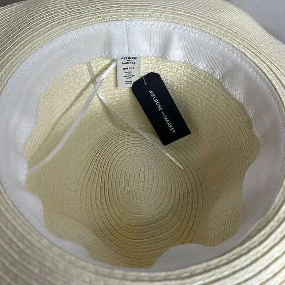 MELROSE AND MARKET Braided Trim Panama Hat - Picture 7 of 8