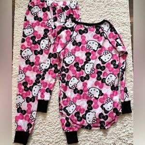 Hello Kitty Pink Long sleeve pajamas XS