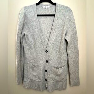 Madewell Light Gray Cardigan Sweater Small