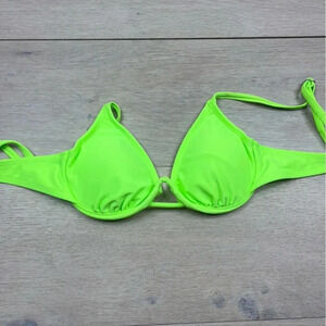 Xhiliration Wire Neon Bikini Top