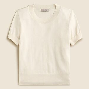 J. Crew Shrunken TENCEL™ lyocell-blend T-shirt Size XS