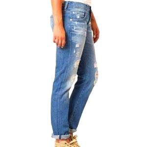 NEW Big Star Taylor Slouchy Boyfriend Distressed Jeans Womens Verdana Bohemian