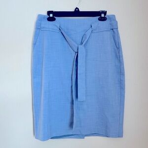 Light Blue Knee Lengthy Skirt