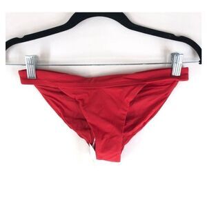 NWT Andie, red, The Banded Cheeky Bottom, women’s size S