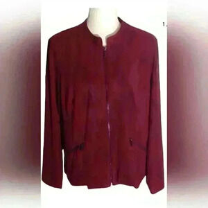 Alfani Faux Suede Jacket Size L