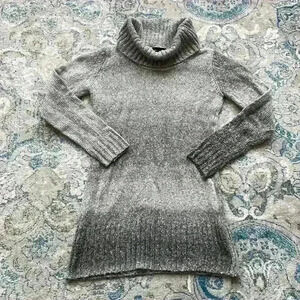 Gray Knit Turtle Neck Sweater Size S