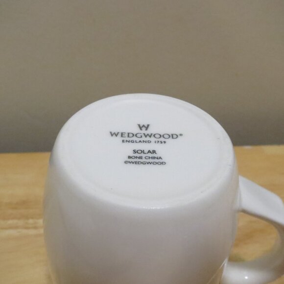 Wedgwood Solar Coffee Mug White Bone China England 4.25"H - Picture 4 of 5