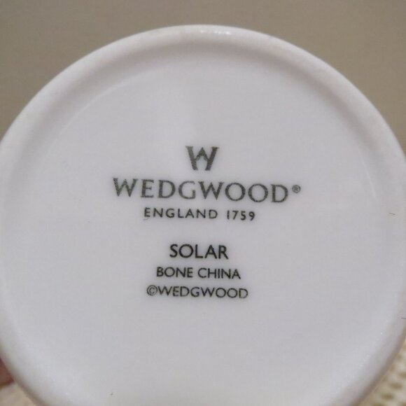 Wedgwood Solar Coffee Mug White Bone China England 4.25"H - Picture 5 of 5