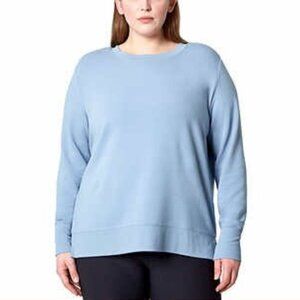 Mondetta Women's Hi-Lo Lightweight Crewneck Pullover Top NWT 🌞