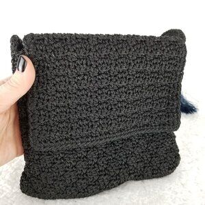 The Sak Black Crochet Mini Crossbody Bag‎ 《310》P