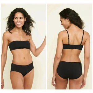 Andie Swim The Rio Top
Black Removable Straps Padded  Side Boning SZ L #1450