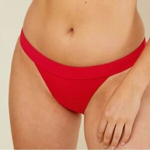 NWT Andie the banded cheeky bottom cherry red S beach swim vacation