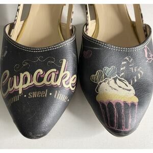 Goby Cupcake Ballerina Flats Shoes Womens 9 Kidcore Casual Summer Whimsical Fun