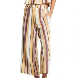 Seafolly Safari Spot Stripe Cropped Pants