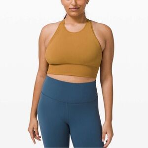 Lululemon Ebb to Train Bra Size 2 Spiced Bronze,High Neck