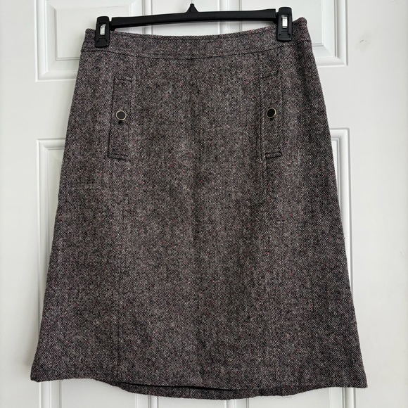 Talbots Wool Blend Tweed A-Line Skirt, Size 10 - Picture 1 of 11