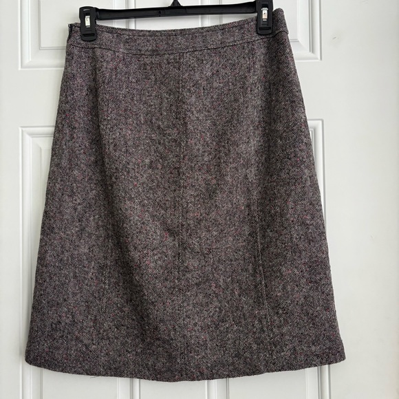 Talbots Wool Blend Tweed A-Line Skirt, Size 10 - Picture 6 of 11