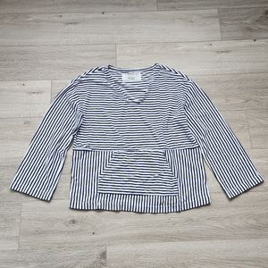 The Sweatshirt Project French Laundry Striped Sweater Womens Large Pullover