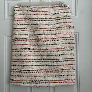 NWT J. Crew Multi-Colored Tweed No. 2 Pencil Skirt, Size 8