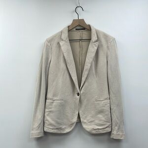 Eleventy 100% Cotton Single Breasted Blazer Jacket Neutral Minimalist Beige 18