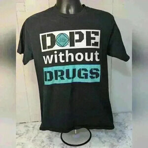 Narcotics Anonymous Dope Without Drugs NA Clean Unisex T-Shirt Size Medium