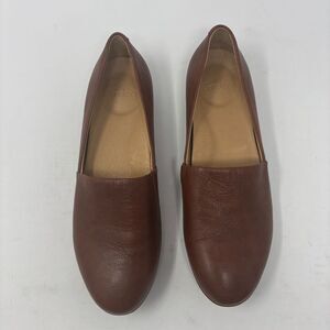 Dansko Shoes Women's 39 (8.5-9) Brown Larisa Flats Milled Saddle Leather Slip On