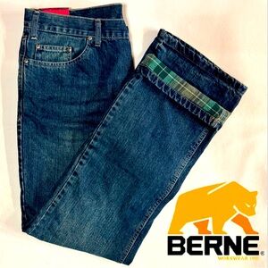 BERNE Flannel Lined Quarry Jean Mid-Rise Straight Leg (16 Reg)