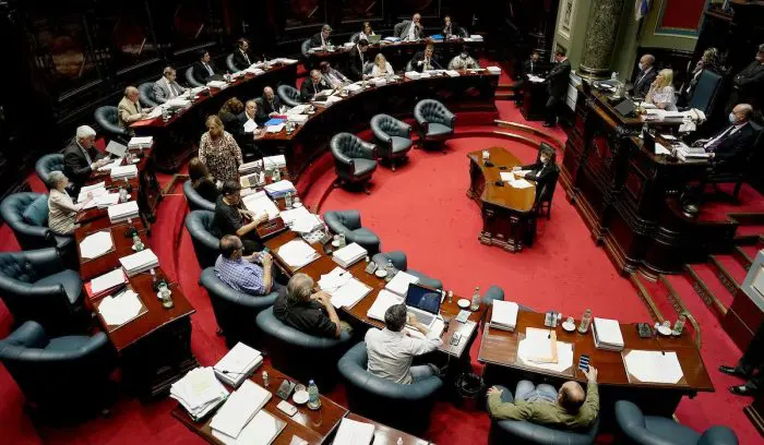 Senado da media sanción a reforma de la seguridad social en Uruguay. Foto: Medios Públicos