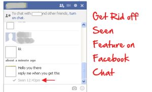 disable or turn off seen in fb chat