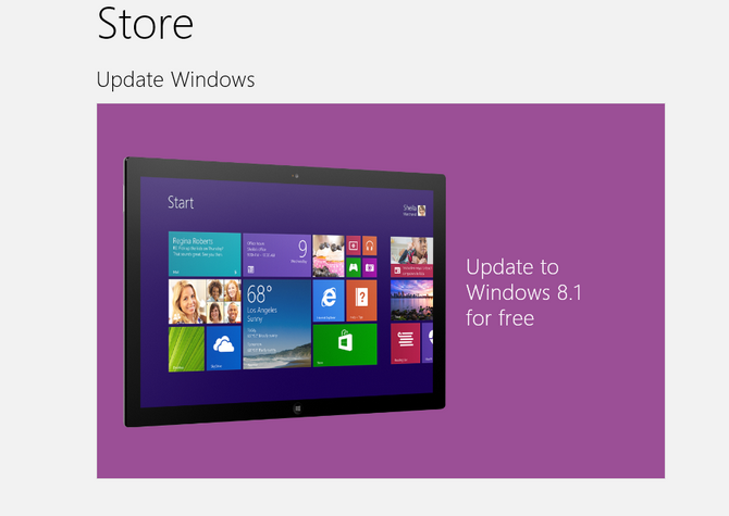 update windows8.1 free