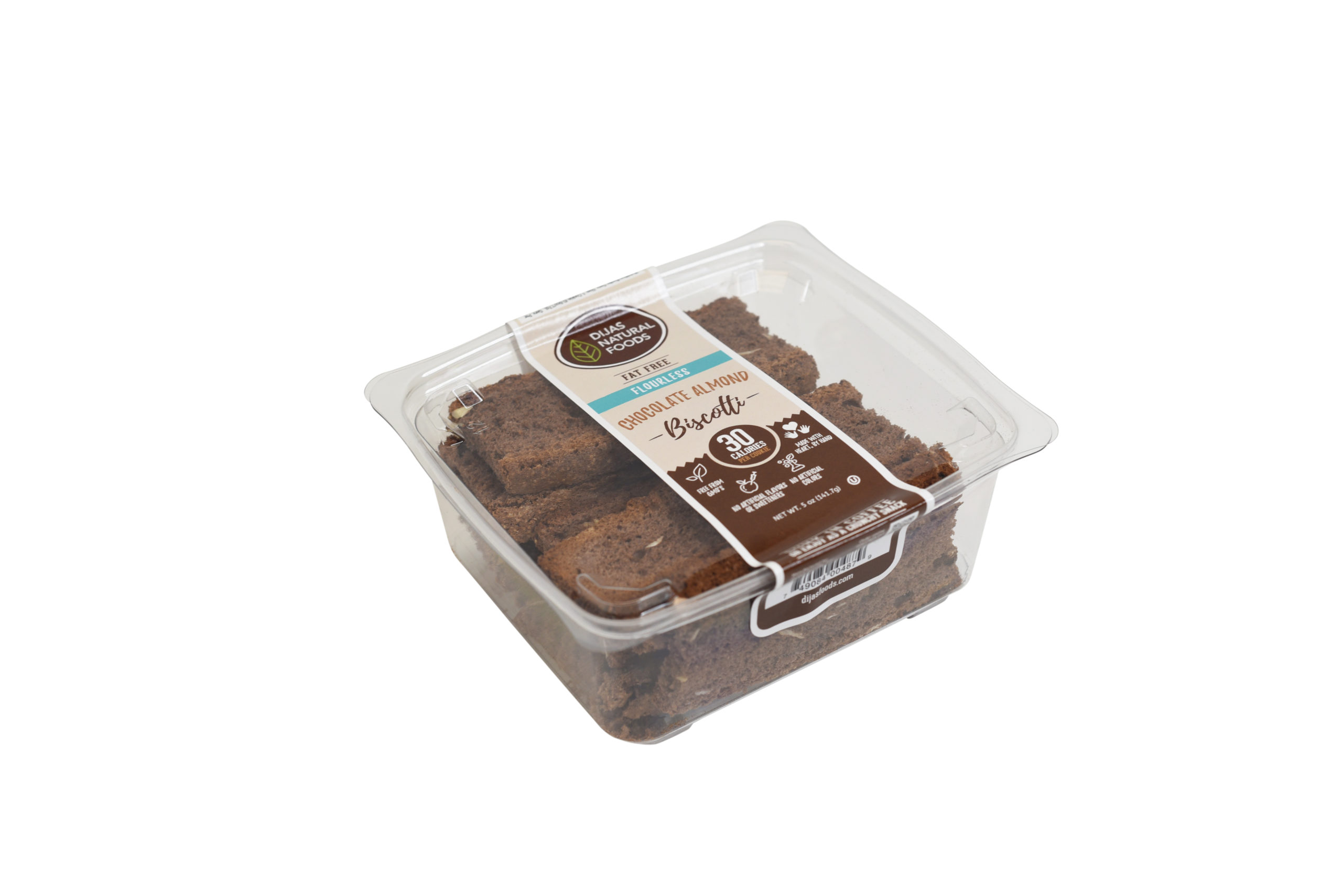 DIJAS Flourless Chocolate Almond Biscotti is a delicious healthy treat! We ship to all of the lower 48 states including California, Washington, Texas, Colorado, New York, Pennsylvania, New Jersey, and Florida!