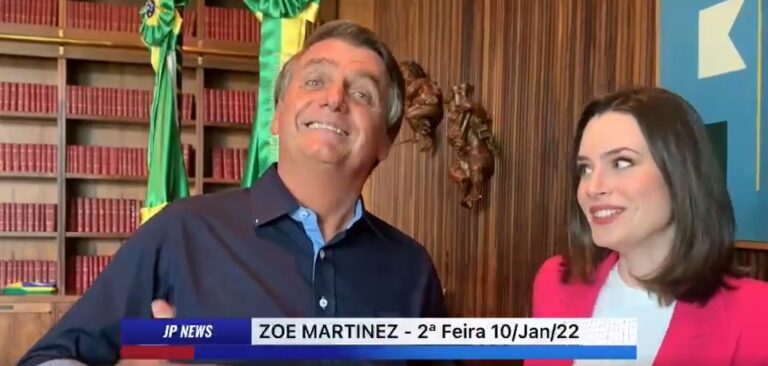 Bolsonaro convida para assistir à sua entrevista à Zoé Martins na Jovem Pan