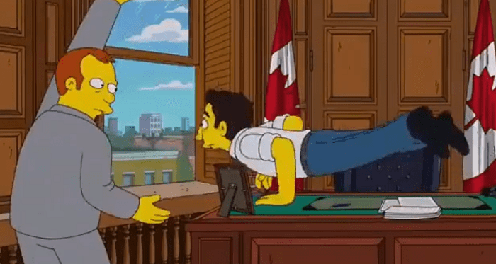 Série dos Simpsons “previu” fuga do primeiro-ministro canadense