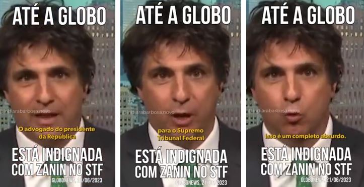 Comentarista da Globo detona indicação de Zanin ao STF: “completo absurdo”