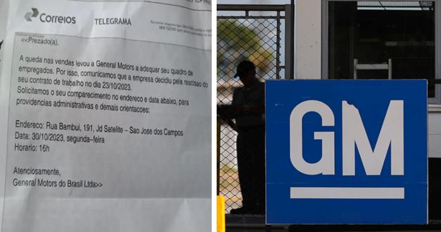 GM aponta queda nas vendas e demite funcionários por telegrama neste sábado (21)