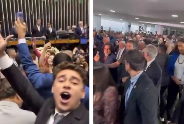 Lula vai ao Congresso e sai sob vaias e empurra-empurra entre deputados