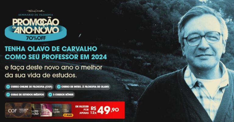 Olavo de Carvalho: ‘COF’ entra em promoção com 70% de desconto
