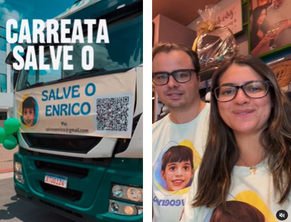 ‘Salve o Enrico’: Família faz campanha para conseguir tratamento de R$ 15 milhões para criança com distrofia rara em MG