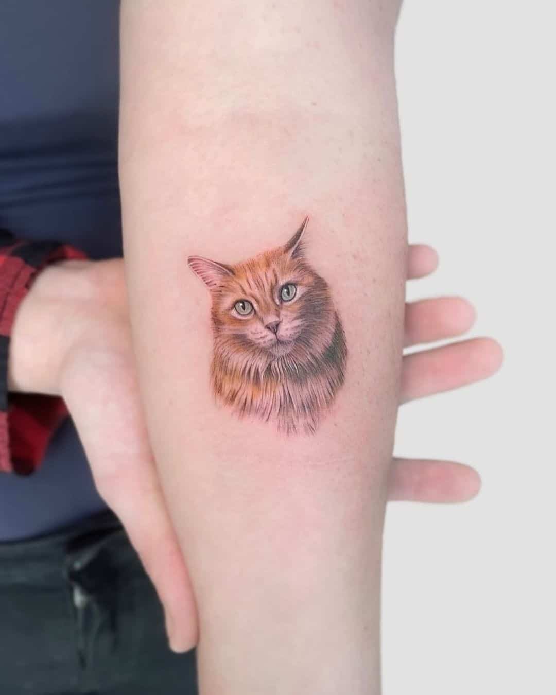 Cat Tattoo Minimalist Design