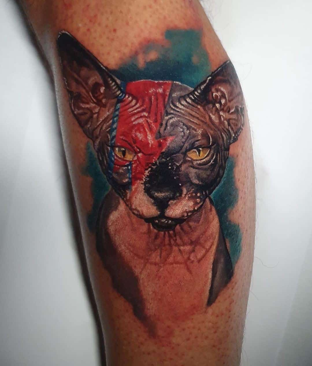 Scary Cat Tattoo