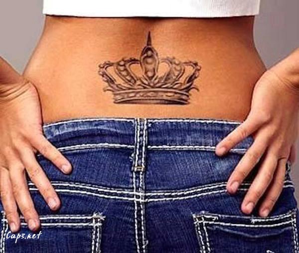 24 Crown Low Back Tattoo