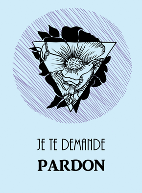 Carte Je Te Demande Pardon Avec Une Fleur Envoyer Une Vraie Carte D Excuse Des 0 99 Merci Facteur