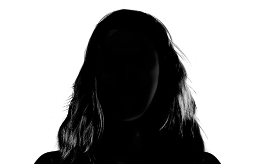 Women's Silhouette Headshot Profile Image
