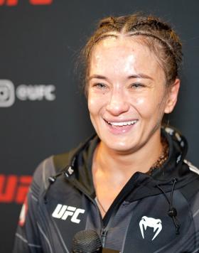 UFC Strawweight Karolina Kowalkiewicz Reacts With UFC.com After Her Unanimous Decision Victory Over Silvana Gomez Juarez At UFC 281: Adesanya vs Pereira