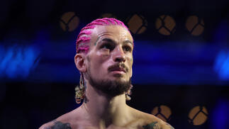 Sean O’Malley gets ready to fight Aljamain Sterling for the Bantamweight title at UFC 292 at TD Garden on August 19, 2023 in Boston, Massachusetts. (Photo by Paul Rutherford/Getty Images)